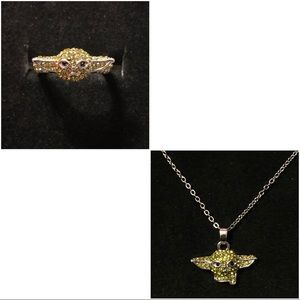 Grogu “Baby Yoda” - ring & necklace set